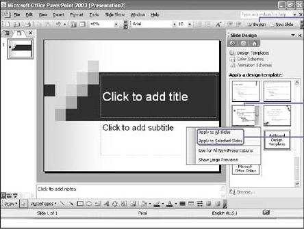 Apply a Template to an Existing Presentation