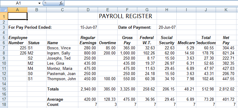 Formula To Calculate Gross Pay In Excel - payroll calculator with pay