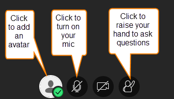 Blackboard Collaborate action buttons