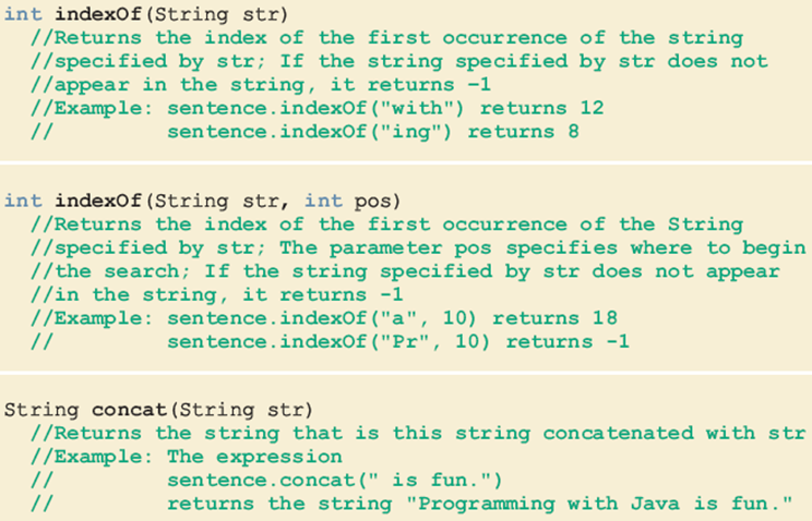 commonly used string methods