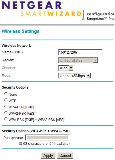 wireless router settings