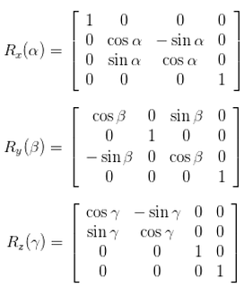 3D rotation matrices
